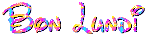 Gif animé Bon lundi arc en ciel